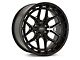 Vossen HFX1 Super Deep Satin Black Wheel; 20x10; -18mm Offset (20-24 Jeep Gladiator JT)