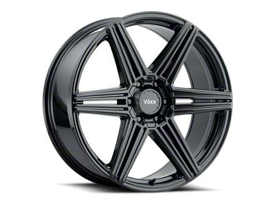 Voxx Sotto Gloss Black 6-Lug Wheel; 22x9; 25mm Offset (03-09 4Runner)