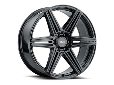 Voxx Sotto Gloss Black 6-Lug Wheel; 18x8.5; 39mm Offset (04-15 Titan)