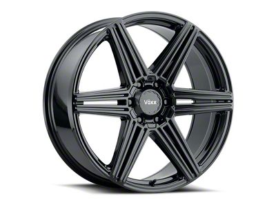 Voxx Sotto Gloss Black 6-Lug Wheel; 20x8.5; 18mm Offset (2024 Tacoma)