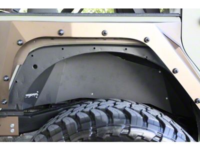 VPR 4x4 Rear Inner Fenders; Bare Metal (07-18 Jeep Wrangler JK)