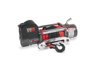 Warrior Winches Samurai 10,000 lb. 12v Electric Winch with Synthetic Rope (Universal; Some Adaptation May Be Required)