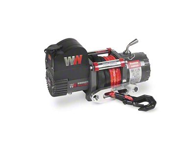 Warrior Winches Samurai 9,500 lb. Short Drum 12v Electric Winch with Synthetic Rope (Universal; Some Adaptation May Be Required)