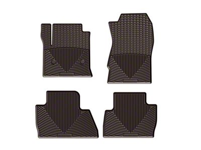 Weathertech All-Weather Front and Rear Rubber Floor Mats; Cocoa (13-24 4Runner)