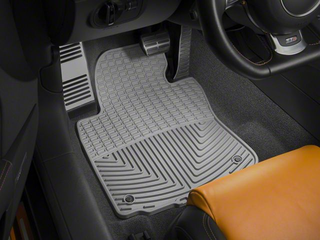 Weathertech All-Weather Front and Rear Rubber Floor Mats; Gray (13-24 4Runner)