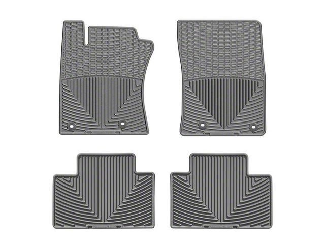 Weathertech All-Weather Front and Rear Rubber Floor Mats; Gray (13-24 4Runner)