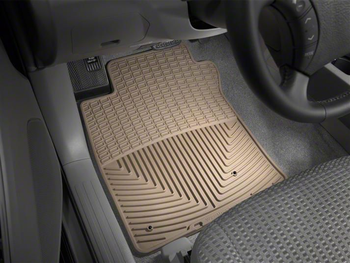 Weathertech Toyota 4-Runner All-Weather Front Rubber Floor Mats; Tan ...