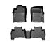 Weathertech DigitalFit Front and Rear Floor Liners; Black (2010 4Runner w/o Passenger Side Floor Hook)