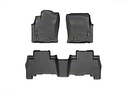 Weathertech DigitalFit Front and Rear Floor Liners; Black (13-24 4Runner)