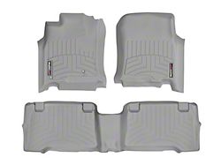 Weathertech DigitalFit Front and Rear Floor Liners; Gray (03-09 4Runner)