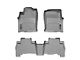 Weathertech DigitalFit Front and Rear Floor Liners; Gray (2010 4Runner w/o Passenger Side Floor Hook)