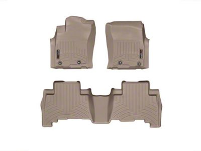 Weathertech DigitalFit Front and Rear Floor Liners; Tan (13-24 4Runner)