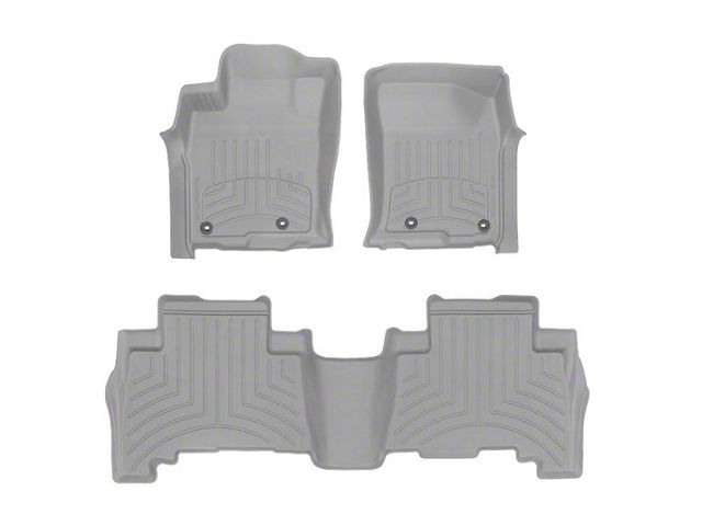 Weathertech Front and Rear Floor Liner HP; Gray (13-24 4Runner)