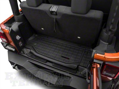 Weathertech DigitalFit Cargo Liner; Black (07-15 Jeep Wrangler JK 2-Door)