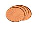 Weathertech 8-Inch Round Coaster Set; Terracotta