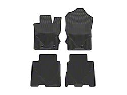 Weathertech All-Weather Front and Rear Rubber Floor Mats; Black (21-24 Bronco 4-Door w/ Carperted Flooring)