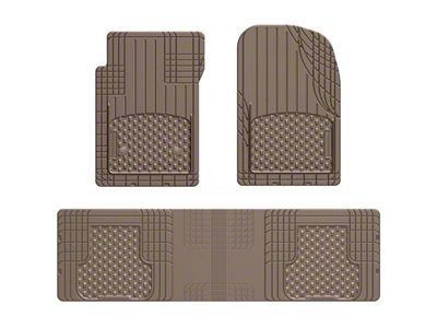 Weathertech AVM Trim-to-Fit 3-Piece Front and Rear Liners; Tan (Universal; Some Adaptation May Be Required)