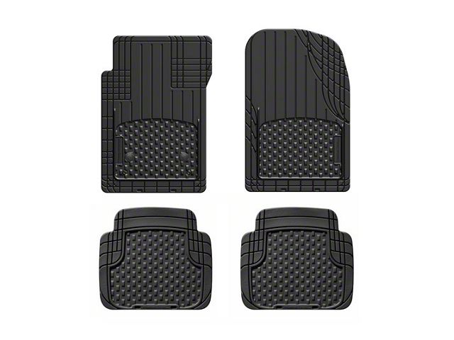 Weathertech AVM Trim-to-Fit 4-Piece Front and Rear Liners; Black (Universal; Some Adaptation May Be Required)