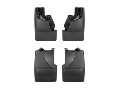 Weathertech No-Drill Mud Flaps; Front and Rear; Black (22-24 Bronco Raptor)