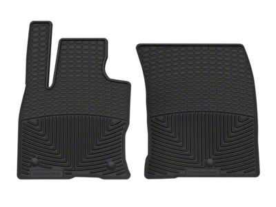 Weathertech All-Weather Front Rubber Floor Mats; Black (21-24 Bronco Sport w/ Carperted Flooring)