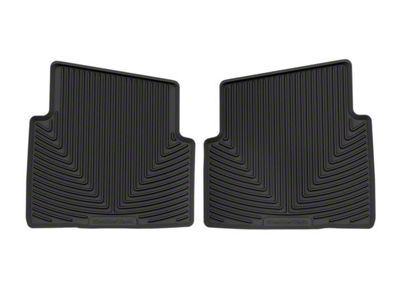 Weathertech All-Weather Rear Rubber Floor Mats; Black (21-24 Bronco Sport w/ Carperted Flooring)