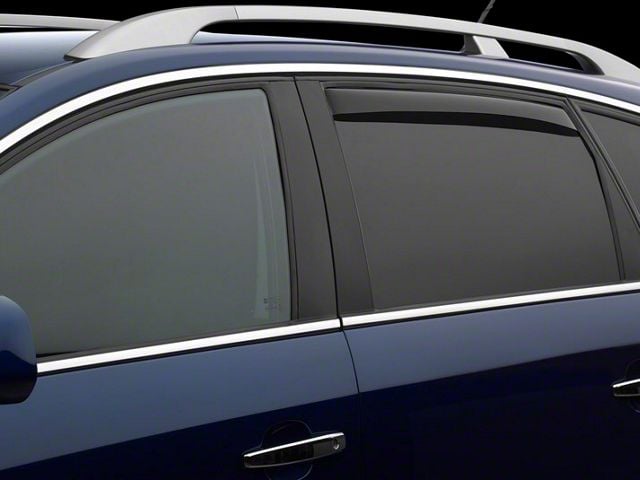 Weathertech Side Window Deflectors; Rear; Dark Smoke (21-24 Bronco Sport)