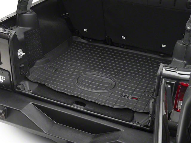 Weathertech DigitalFit Cargo Liner; Black (15-18 Jeep Wrangler JK)