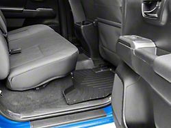 Weathertech DigitalFit Rear Floor Liner; Black (16-23 Tacoma Double Cab)