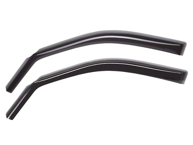 Weathertech Side Window Deflectors; Front; Dark Smoke (05-15 Tacoma Access Cab, Double Cab)