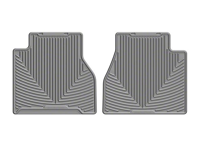 Weathertech All-Weather Rear Rubber Floor Mats; Gray (08-21 Frontier Crew Cab)