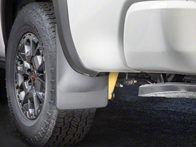 Weathertech No-Drill Mud Flaps; Rear; Black (22-25 Frontier PRO-4X, PRO-X)