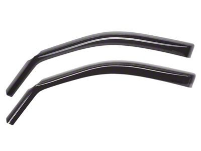 Weathertech Side Window Deflectors; Front; Dark Smoke (22-24 Frontier)