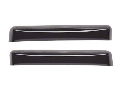 Weathertech Side Window Deflectors; Rear; Dark Smoke (22-24 Frontier Crew Cab)