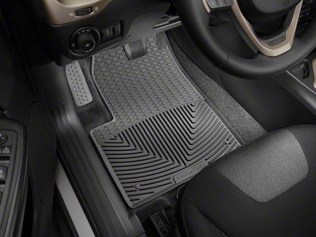 Weathertech All-Weather Front Rubber Floor Mats; Black (14-15 Jeep Cherokee KL w/ Raised Floor)