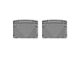 Weathertech All-Weather Rear Rubber Floor Mats; Gray (84-01 Jeep Cherokee XJ)