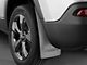 Weathertech No-Drill Mud Flaps; Rear; Black (14-18 Jeep Cherokee KL w/ OE Fender Flares)