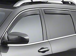 Weathertech Side Window Deflectors; Front and Rear; Dark Smoke (14-23 Jeep Cherokee KL)