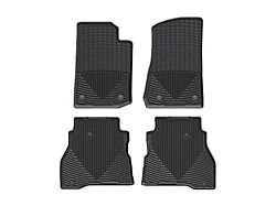 Weathertech All-Weather Front and Rear Rubber Floor Mats; Black (20-24 Jeep Gladiator JT)