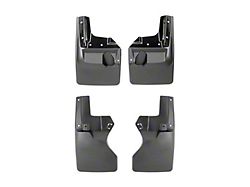 Weathertech No-Drill Mud Flaps; Front and Rear; Black (20-24 Jeep Gladiator JT Sport w/ Max Tow Package)