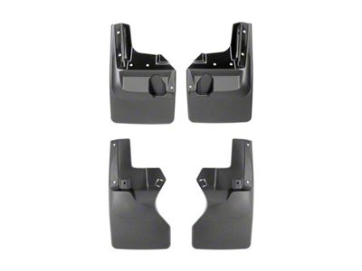 Weathertech No-Drill Mud Flaps; Front and Rear; Black (20-24 Jeep Gladiator JT Sport w/ Max Tow Package)