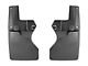 Weathertech No-Drill Mud Flaps; Rear; Black (20-24 Jeep Gladiator JT Sport w/ Max Tow Package)