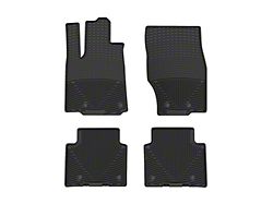 Weathertech All-Weather Front Rubber Floor Mats; Black (22-24 Jeep Grand Cherokee WL)