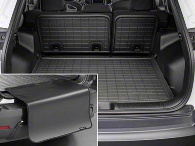 Weathertech SeatBack Cargo Liner HP with Bumper Protector; Black (11-21 Jeep Grand Cherokee WK2)