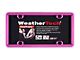 Weathertech ClearFrame License Plate Frame; Hot Pink (Universal; Some Adaptation May Be Required)