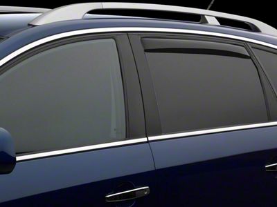 Weathertech Side Window Deflectors; Rear; Dark Smoke (15-23 Jeep Renegade BU)