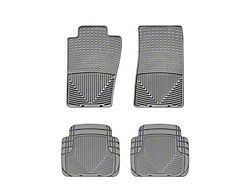 Weathertech All-Weather Front and Rear Rubber Floor Mats; Gray (07-11 Jeep Wrangler JK)