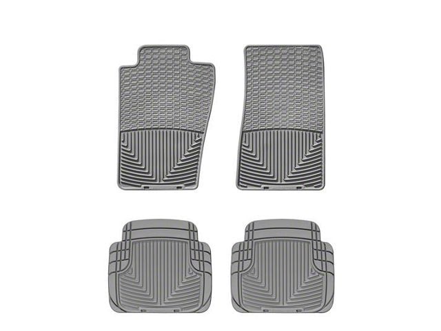 Weathertech All-Weather Front and Rear Rubber Floor Mats; Gray (07-11 Jeep Wrangler JK)