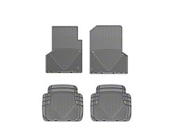 Weathertech All-Weather Front and Rear Rubber Floor Mats; Gray (97-06 Jeep Wrangler TJ)