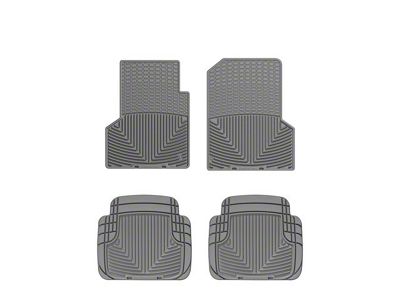 Weathertech All-Weather Front and Rear Rubber Floor Mats; Gray (97-06 Jeep Wrangler TJ)