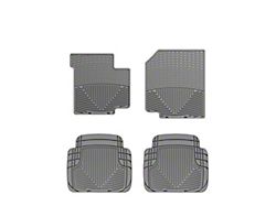 Weathertech All-Weather Front and Rear Rubber Floor Mats; Gray (87-95 Jeep Wrangler YJ)